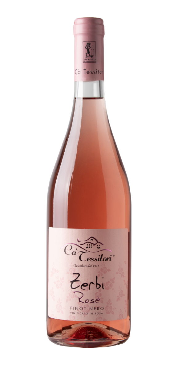 Vino frizzante Pinot nero Rosè di ca' tessitori