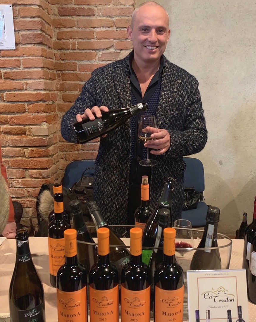 francesco giorgi di ca tessitori in degustazione
