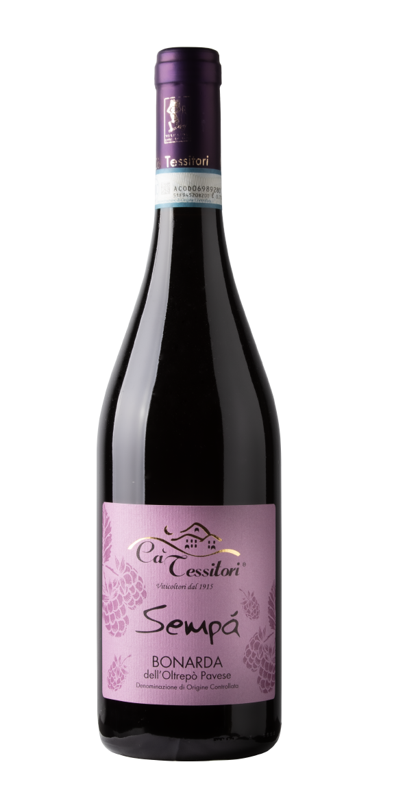 Vino rosso Bonarda Sempà di ca' tessitori